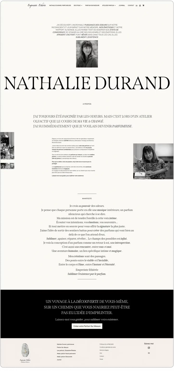 Branding marque parfum
